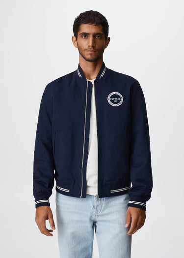 Varsity bomber jacket